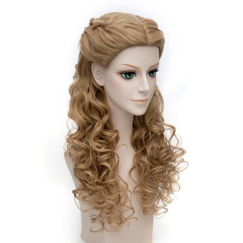 Anime 65cm Blonde Mix Wavy Long Central Part