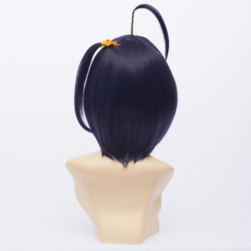 Anime Takanashi Rikka Mix Black Purple Short