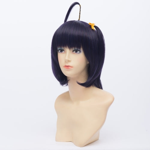 Anime Takanashi Rikka Mix Black Purple Short