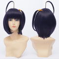 Anime Takanashi Rikka Mix Black Purple Short