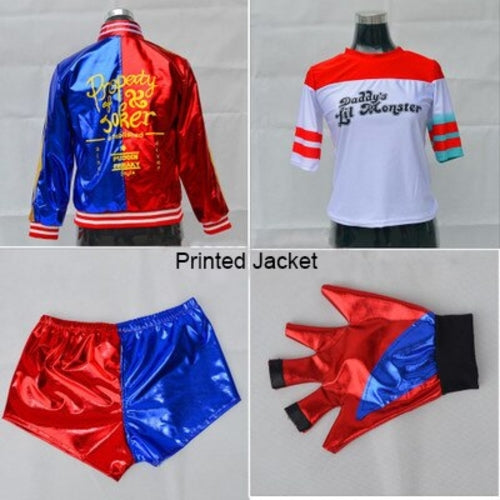 Suicide Squad Harley Quinn Anime Cosplay Costume