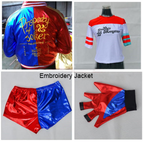 Suicide Squad Harley Quinn Anime Cosplay Costume