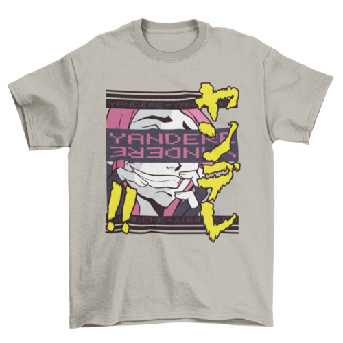 Yandere girl t-shirt design