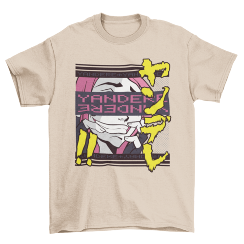 Yandere girl t-shirt design